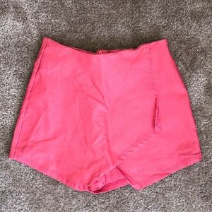 Pleather Envelope Skort